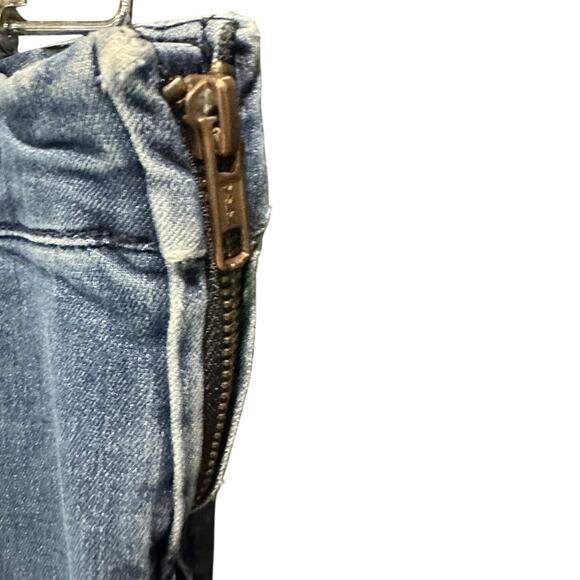 Free People Low Rise Split Hem Y2K Boho Coastal Cowgirl Pull On Flared Jeans 28 - Picture 8 of 14